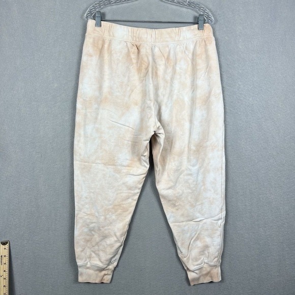 J.Crew Joggers Pants Size Large Peach Tie Dye Sweat Pants Pull On Pockets - Picture 12 of 13